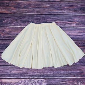 Vintage Yellow Flare Skirt